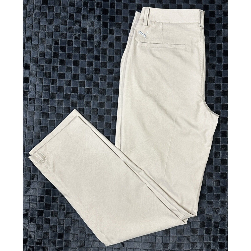 Puma Essential Pounce Golf‎ Pants Men's Size 32x32 Khaki Beige Chino